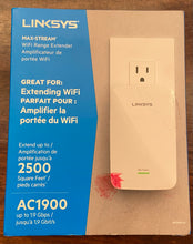 Charger l&#39;image dans la galerie, Linksys RE7000-CA, prolongateur de portée AC1900 Plus, unité simple, blanc
