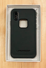 Charger l&#39;image dans la galerie, Coque LifeProof Fre pour iPhone XS, X - Noir Asphalte/Gris Foncé
