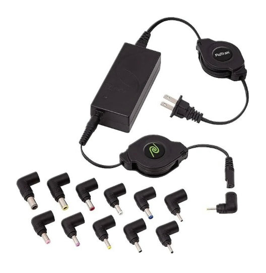 Chargeur universel rétractable pour ordinateur portable et adaptateur secteur ReTrak