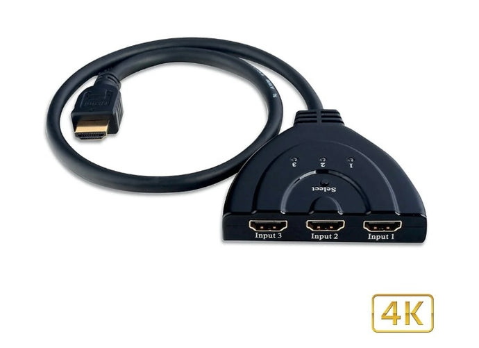 Commutateur Techly 3 ports HDMI bidirectionnel (IDATA HDMI)