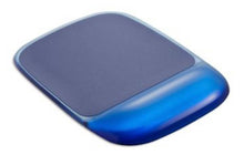 Charger l&#39;image dans la galerie, Tapis de souris transparent avec repose-poignets Staples - Gel - Cristal bleu
