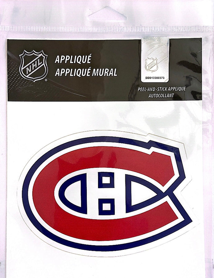 Canadiens de Montréal 2 x 5.5'' Peel and Stick Appliques (2 autocollants de 5.5’’)