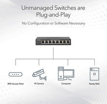 Charger l&#39;image dans la galerie, Netgear – Commutateur Ethernet SOHO GS308P, 8 ports
