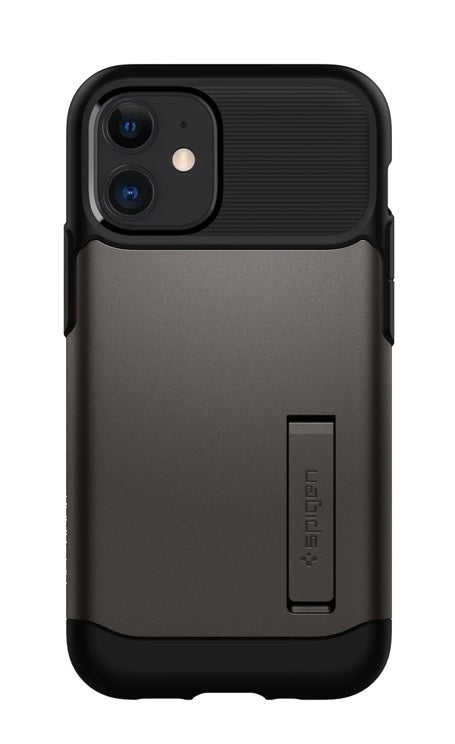 Coque Spigen Slim Armor pour iPhone 12 mini - Gun Metal