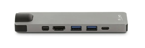 Station d'accueil compacte LMP USB-C HDMI 4K 8 ports, argent